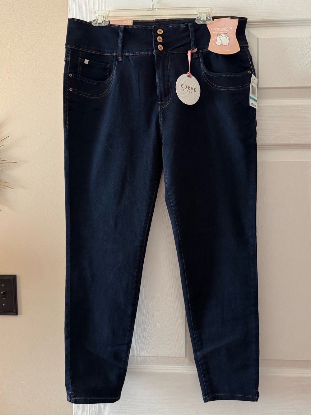 Curve Appeal Dark Wash Skinny Jeans